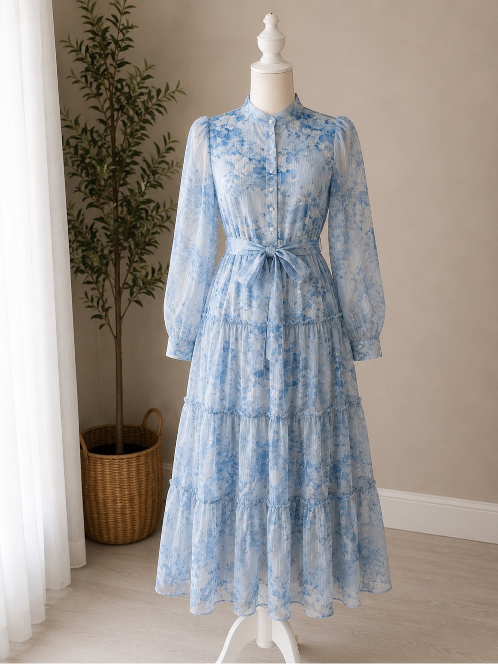 New! Floral Tiered Dress
